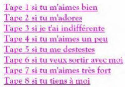 c pour les filles ki m'adore